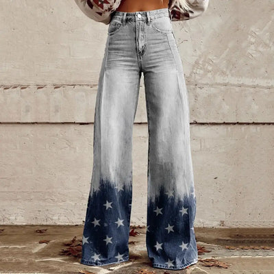 Jasmine - Retro High-Waisted Wide-Leg Pants