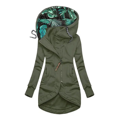 Faith - Slim Fit Drawstring Hooded Overcoat