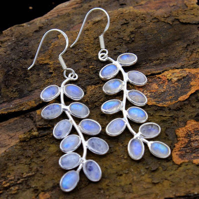 Dixie - Opal Inlaid Moonstone Earrings