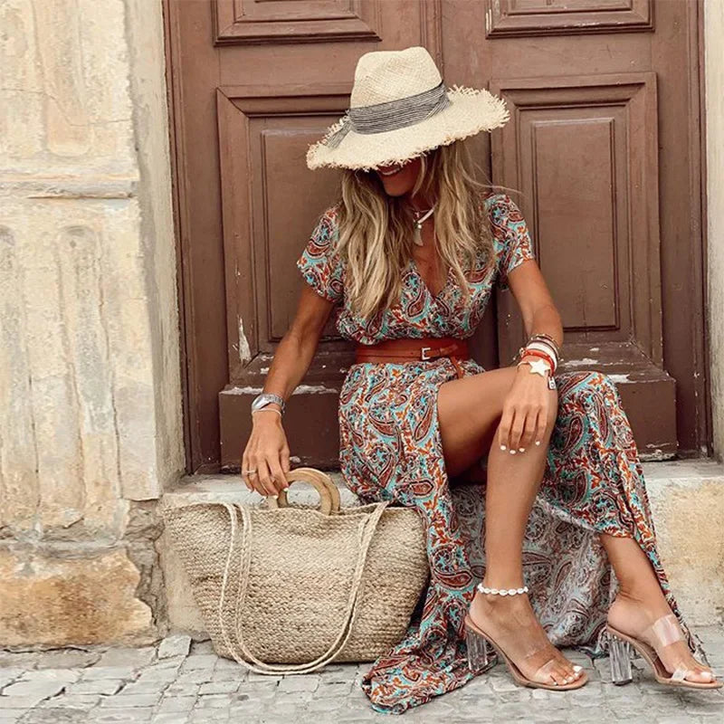 Luna® | Elegant Bohemian Maxi Dress