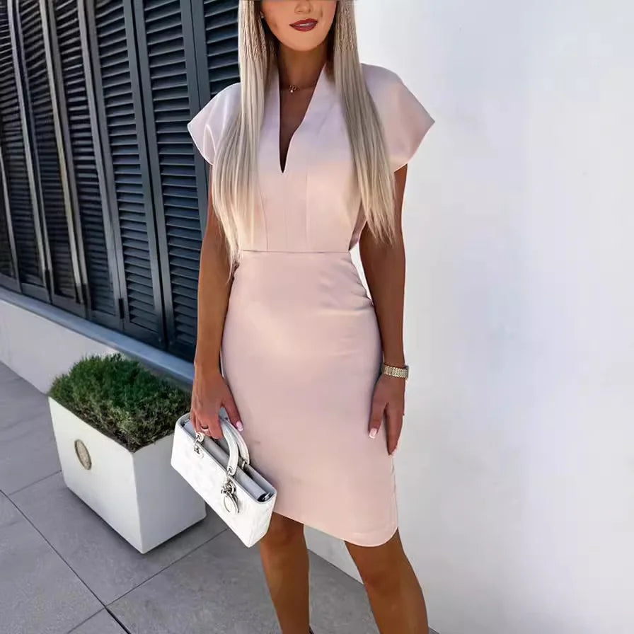 Vianelle – V-Neck Slim Dress
