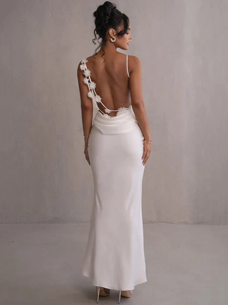 Elira – Backless Floral Maxi Dress