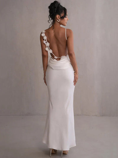 Elira – Backless Floral Maxi Dress