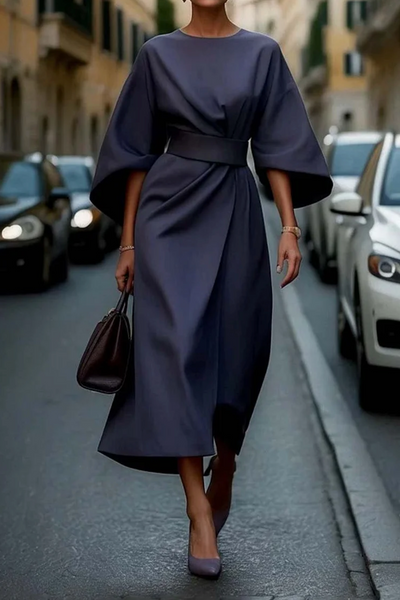 Louise™ | Maxi Evening Dress with Belt