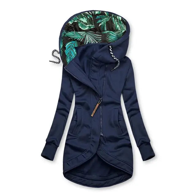 Faith - Slim Fit Drawstring Hooded Overcoat