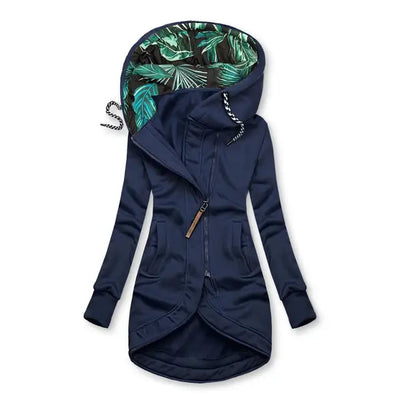 Faith - Slim Fit Drawstring Hooded Overcoat