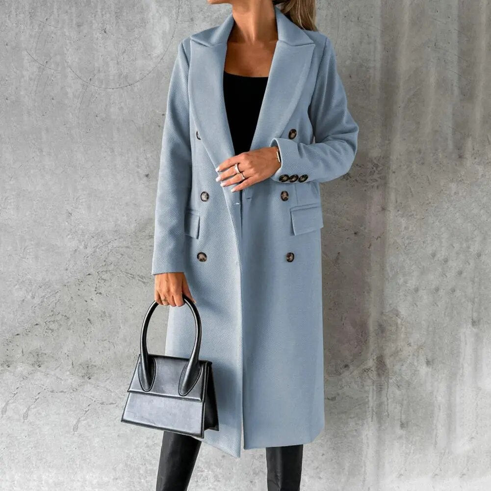Camila - Sophisticated Solid Color Winter Coat