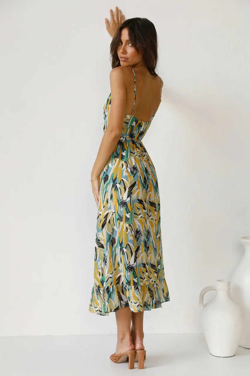 GABRIELLA | Printed Summer Dress with Fresh Comfort and Sunny Style for Leisure Days