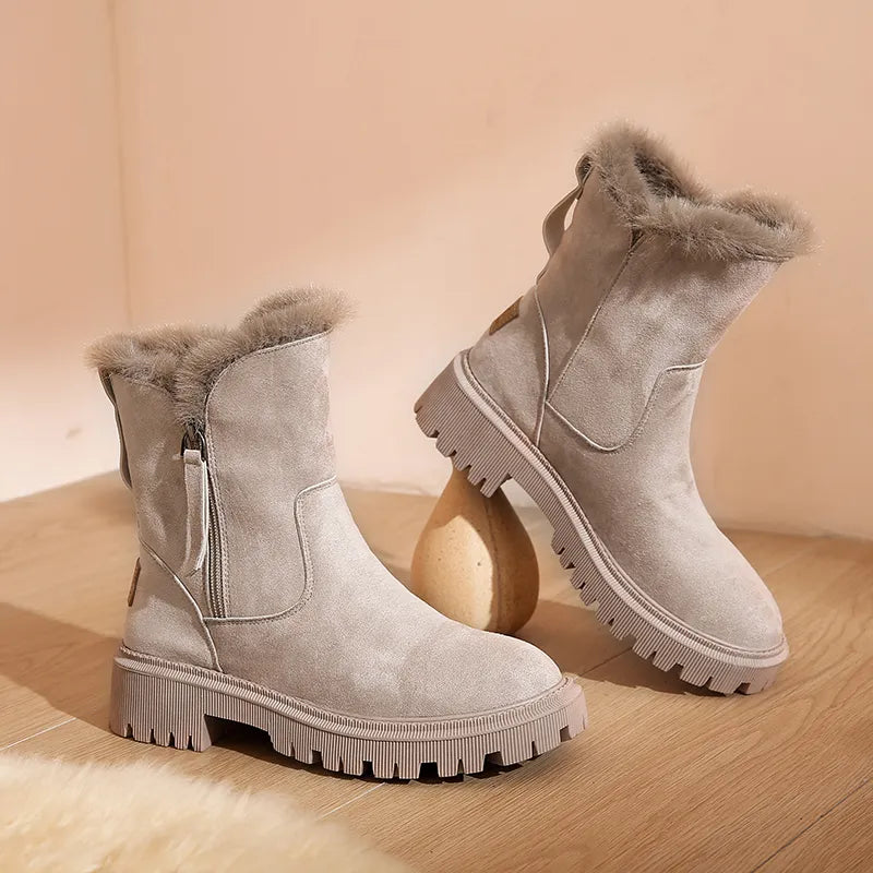 Daisy – Warm Furry Snow Boots for Women