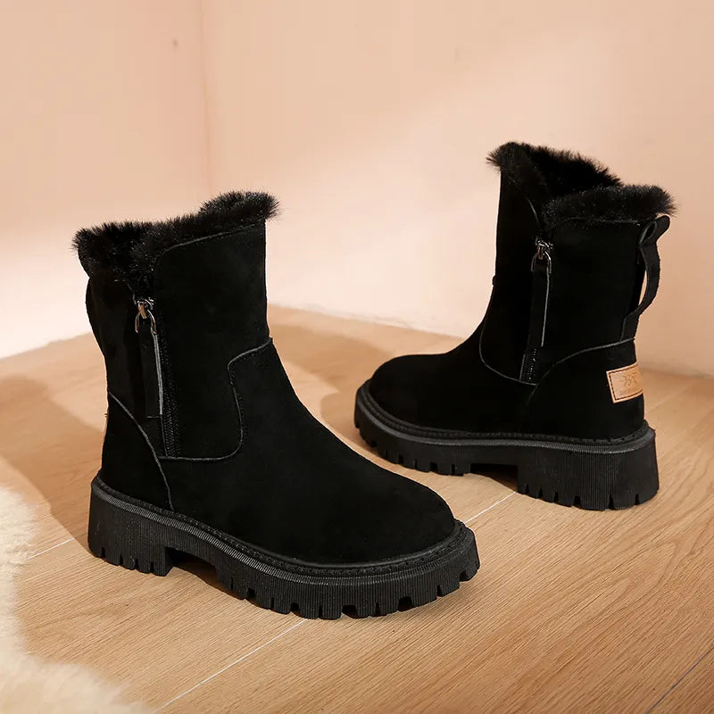 Daisy – Warm Furry Snow Boots for Women