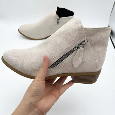 Cyra - Women's Retro Zipper Ankle Boots