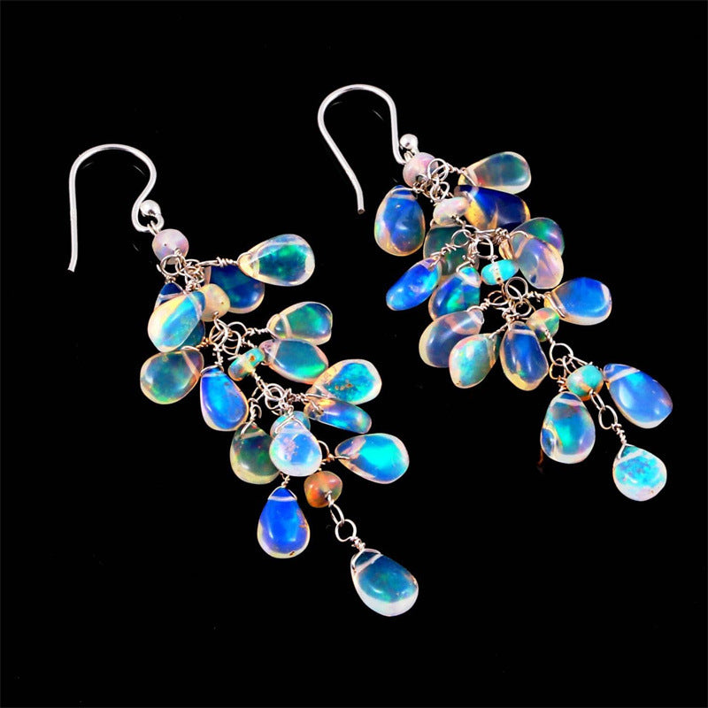 Dixie - Opal Inlaid Moonstone Earrings