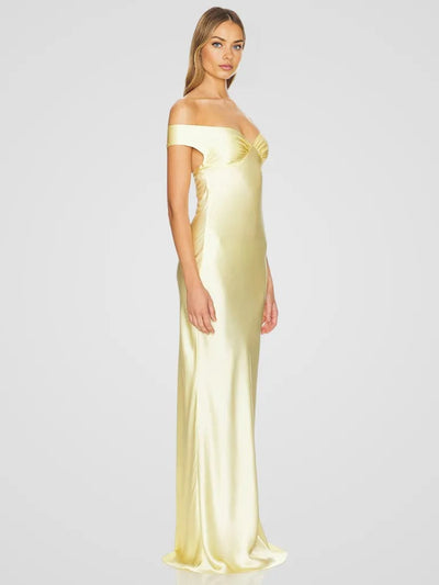 ÉLIORA SATIN MAXI DRESS