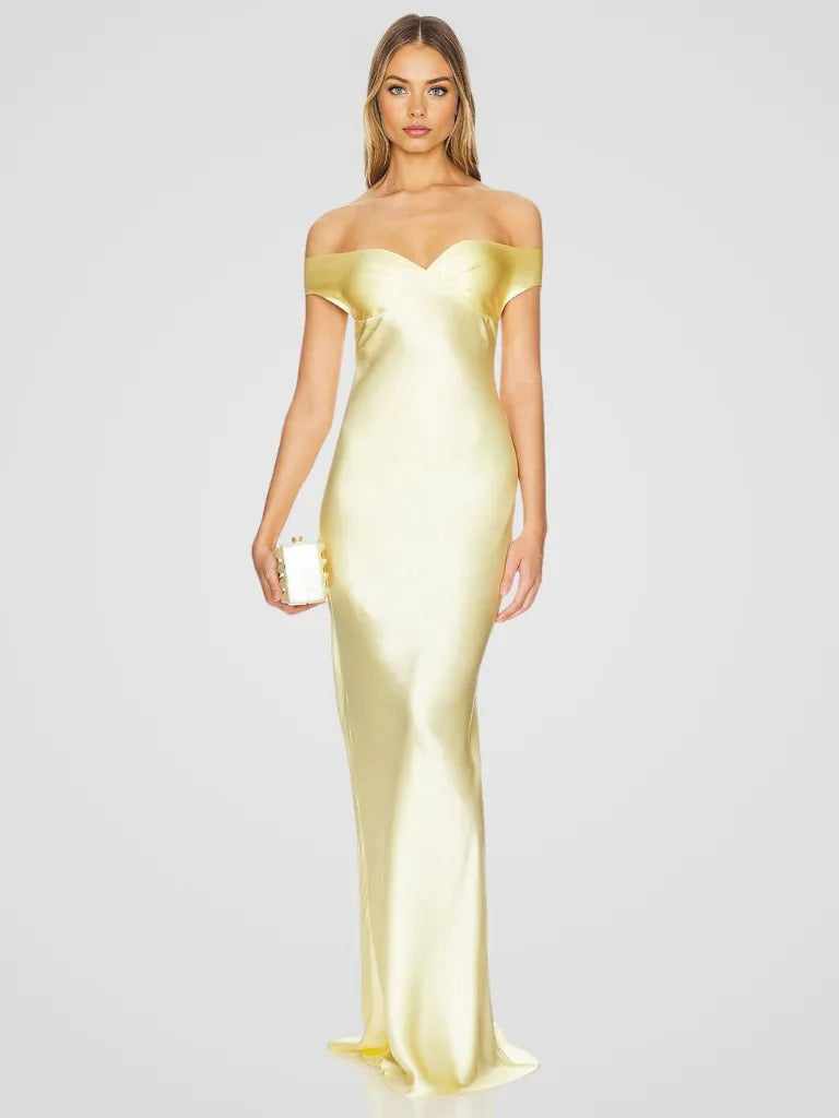 ÉLIORA SATIN MAXI DRESS