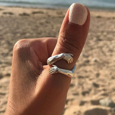 McKenna - Creative Silver Hug Rings for Women
