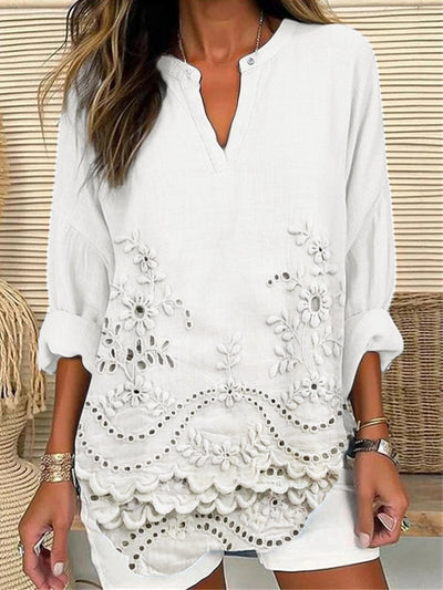 Azura - Casual Lightweight Printed Top