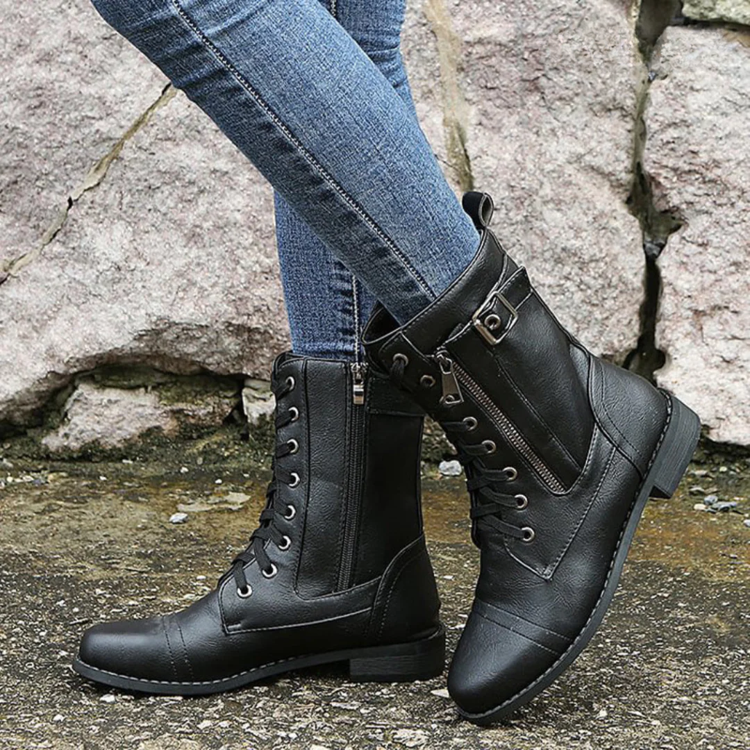 Phaedra - Luxury Women's Round Toe Ankle Boots