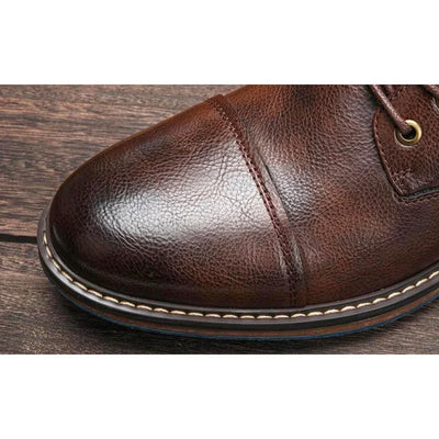 David - Retro Oxford Leather Boots