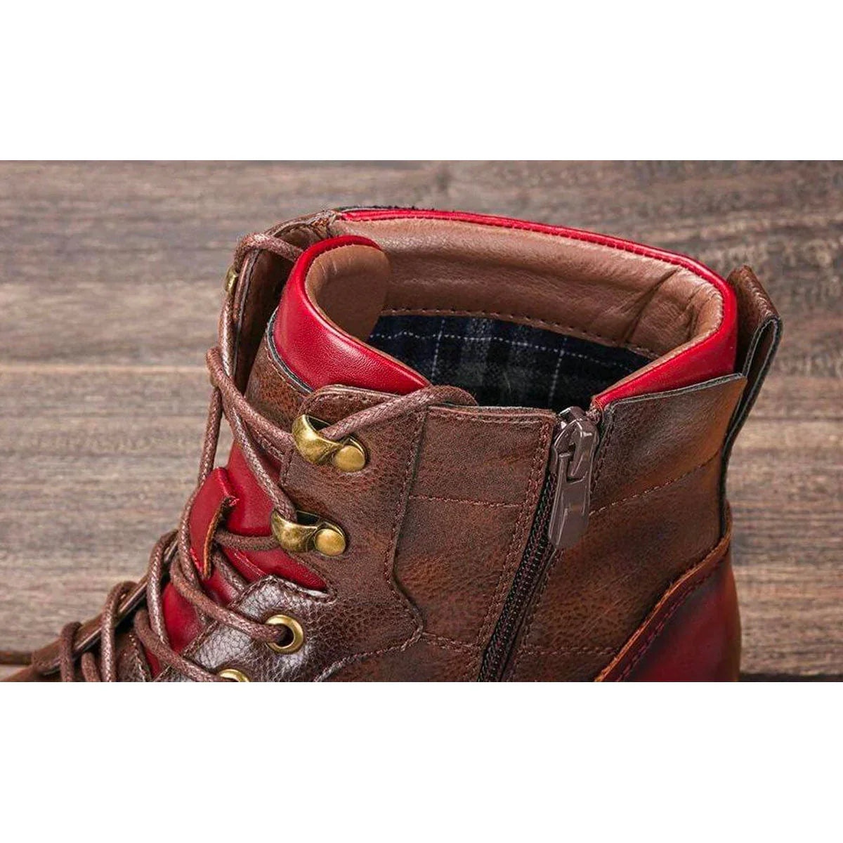 David - Retro Oxford Leather Boots