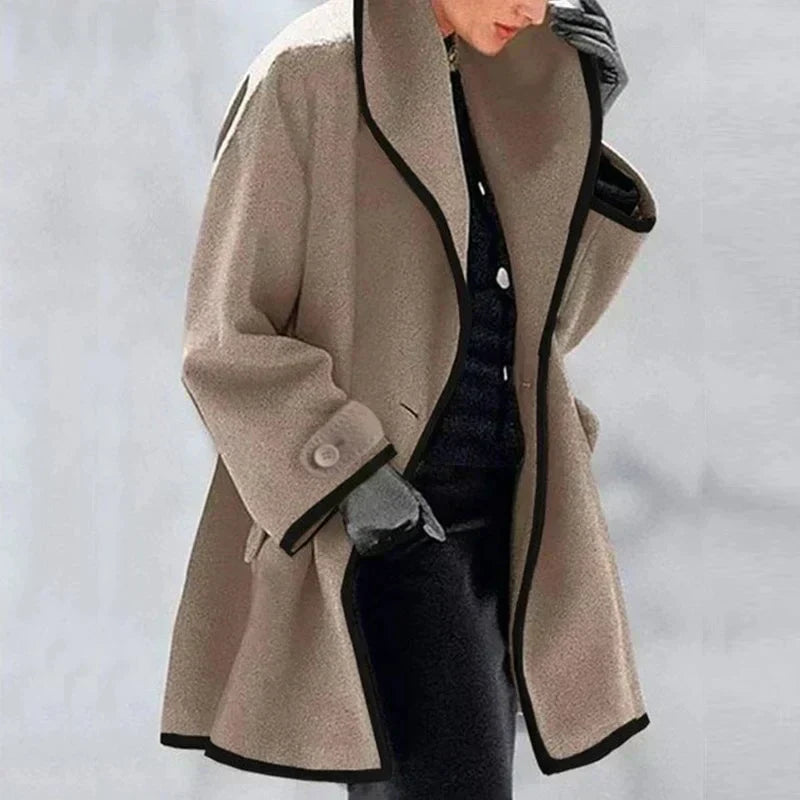 Emma - Women’s Cozy Winter Woolen Trench Coat