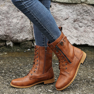 Phaedra - Luxury Women's Round Toe Ankle Boots
