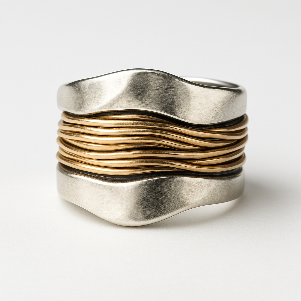 Lorelei - Statement Two-Tone Fashion Ring