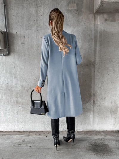 Camila - Sophisticated Solid Color Winter Coat