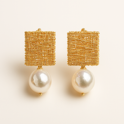 Romilly - Exquisite Hollow Pearl Earrings