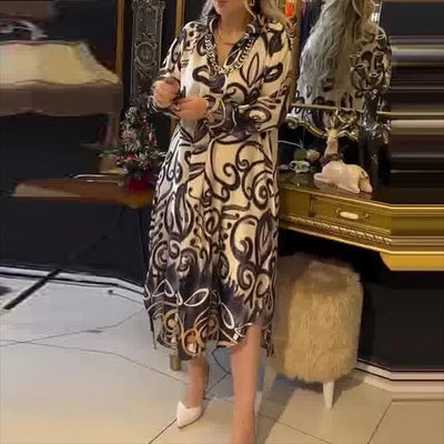 Olivia – Vintage Long Split Dress