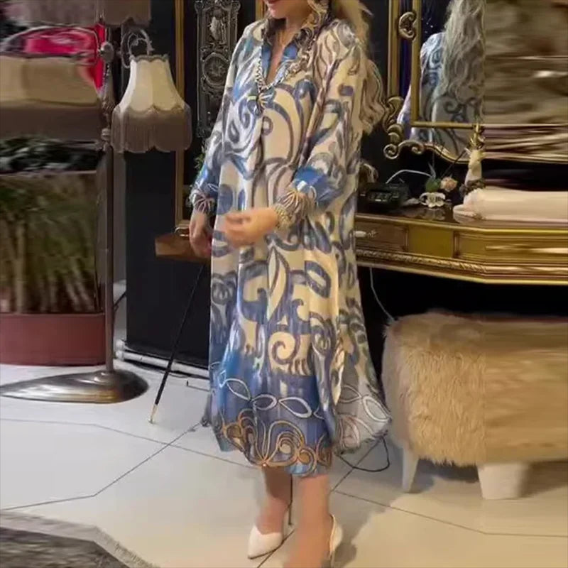 Olivia – Vintage Long Split Dress