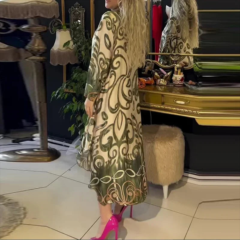 Olivia – Vintage Long Split Dress