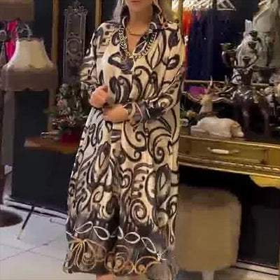Olivia – Vintage Long Split Dress