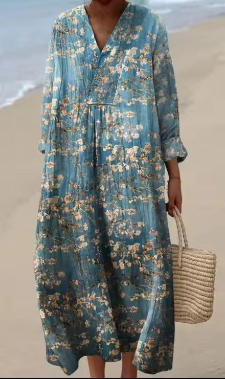 Emily – Casual Long Floral Dress