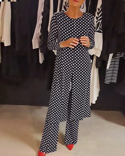 LILIANA | Two-Piece Set with Polka Dot Print for Effortless Elegance and Versatile Summer Looks