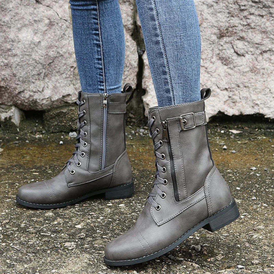 Phaedra - Luxury Women's Round Toe Ankle Boots