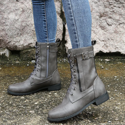 Phaedra - Luxury Women's Round Toe Ankle Boots