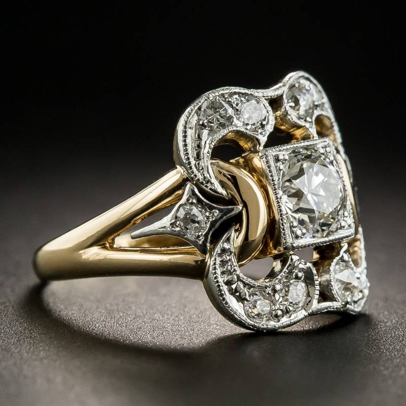 Giselle - Retro Two-Tone Zirconia Ring for Women