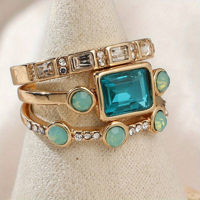 Gemma - Vintage Punk Rose Flower Diamond Ring