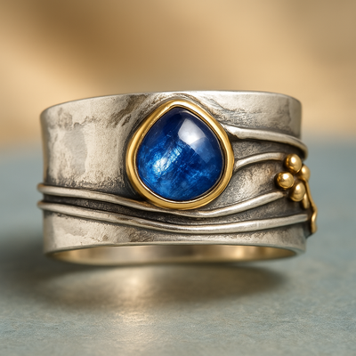 Genevieve - Large Crystal Bohemian Mystic Ring