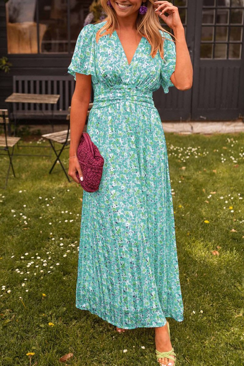 Pauline - Long Floral Pattern Dress