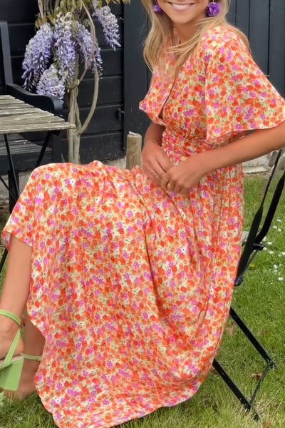 Pauline - Long Floral Pattern Dress