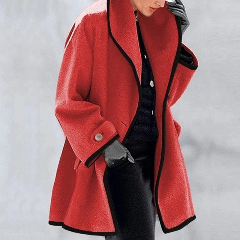 Emma - Women’s Cozy Winter Woolen Trench Coat