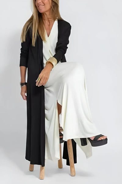 Elegant Long Dress + Matching Cardigan GIFTED