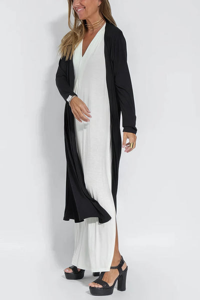 Elegant Long Dress + Matching Cardigan GIFTED
