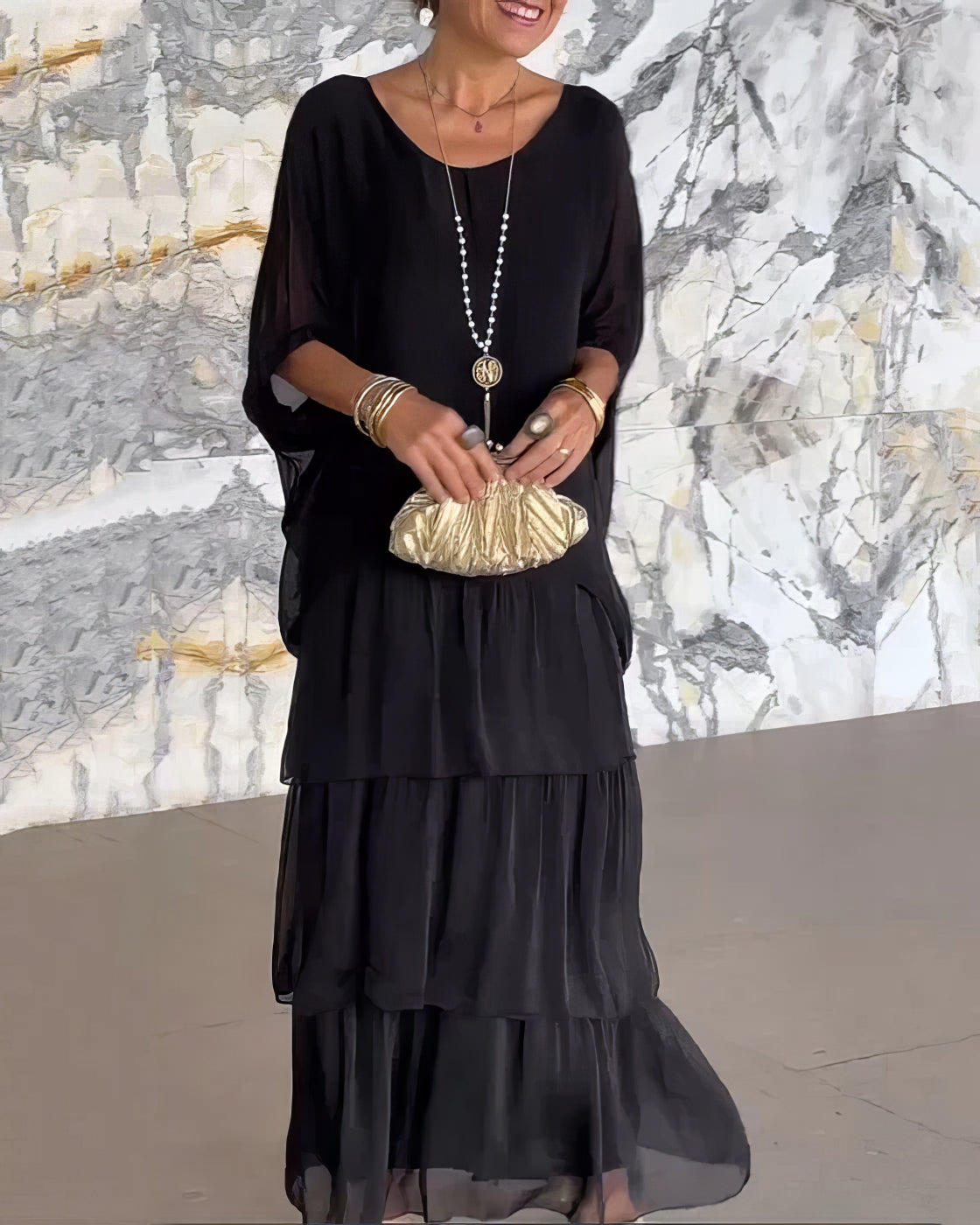 Artistic Loose-Fit Dress