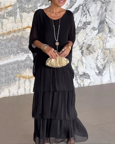 Artistic Loose-Fit Dress