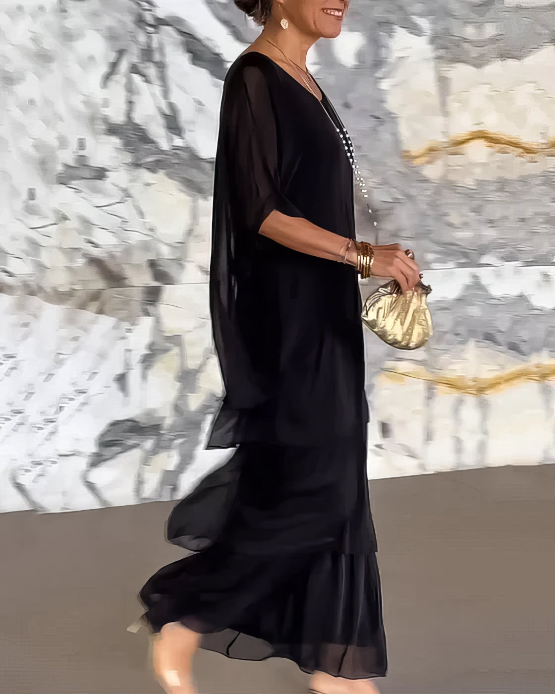 Artistic Loose-Fit Dress