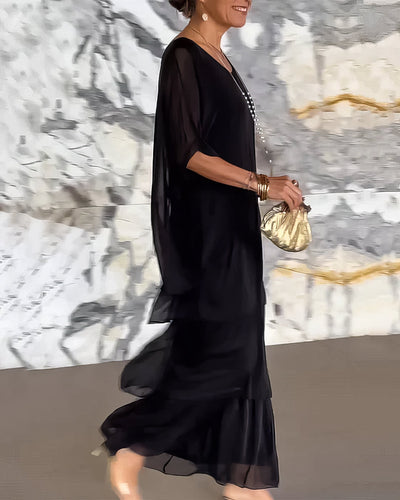 Artistic Loose-Fit Dress