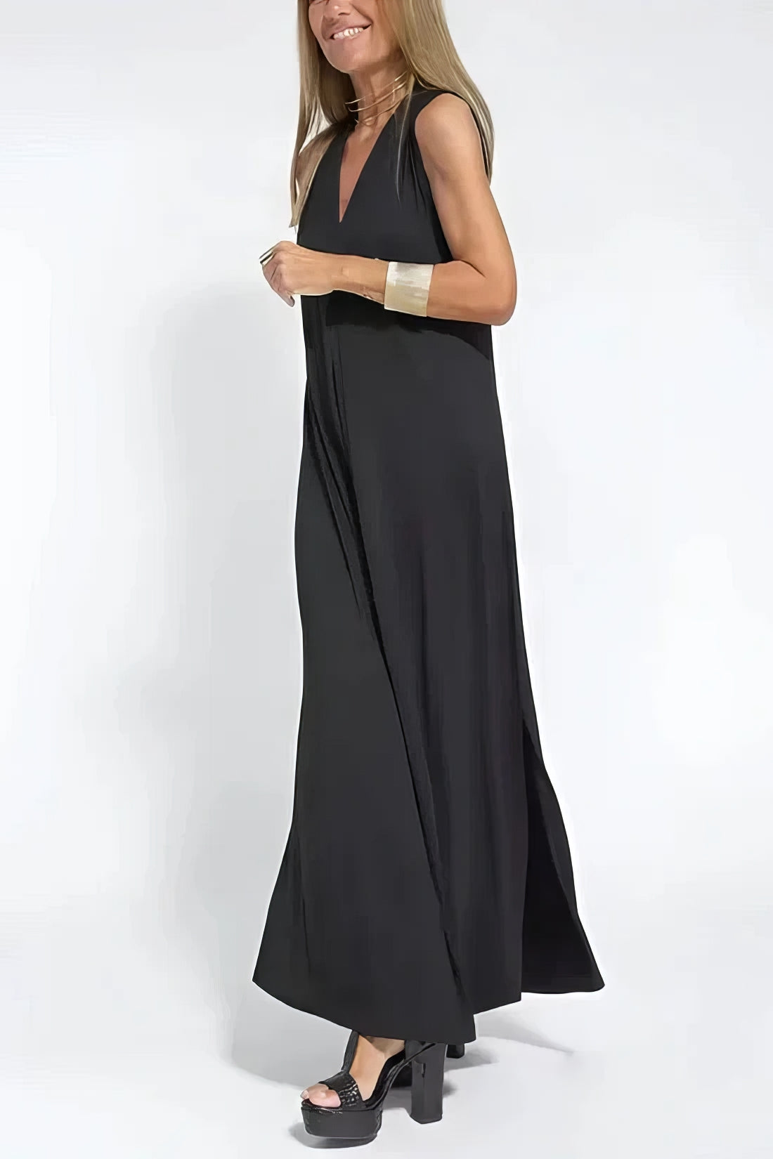 Elegant Long Dress + Matching Cardigan GIFTED