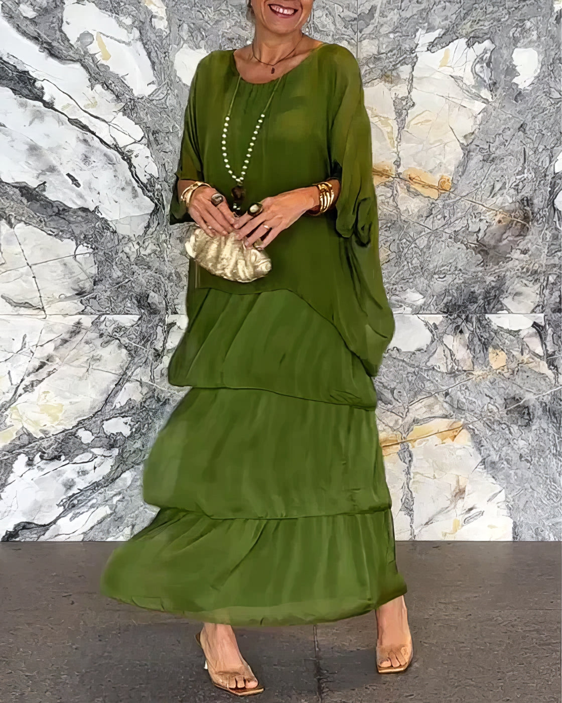 Artistic Loose-Fit Dress